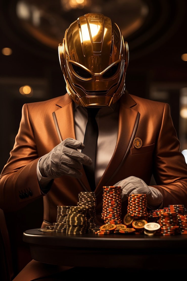 Arena pertandingan MMA dengan pencahayaan profesional dan penonton